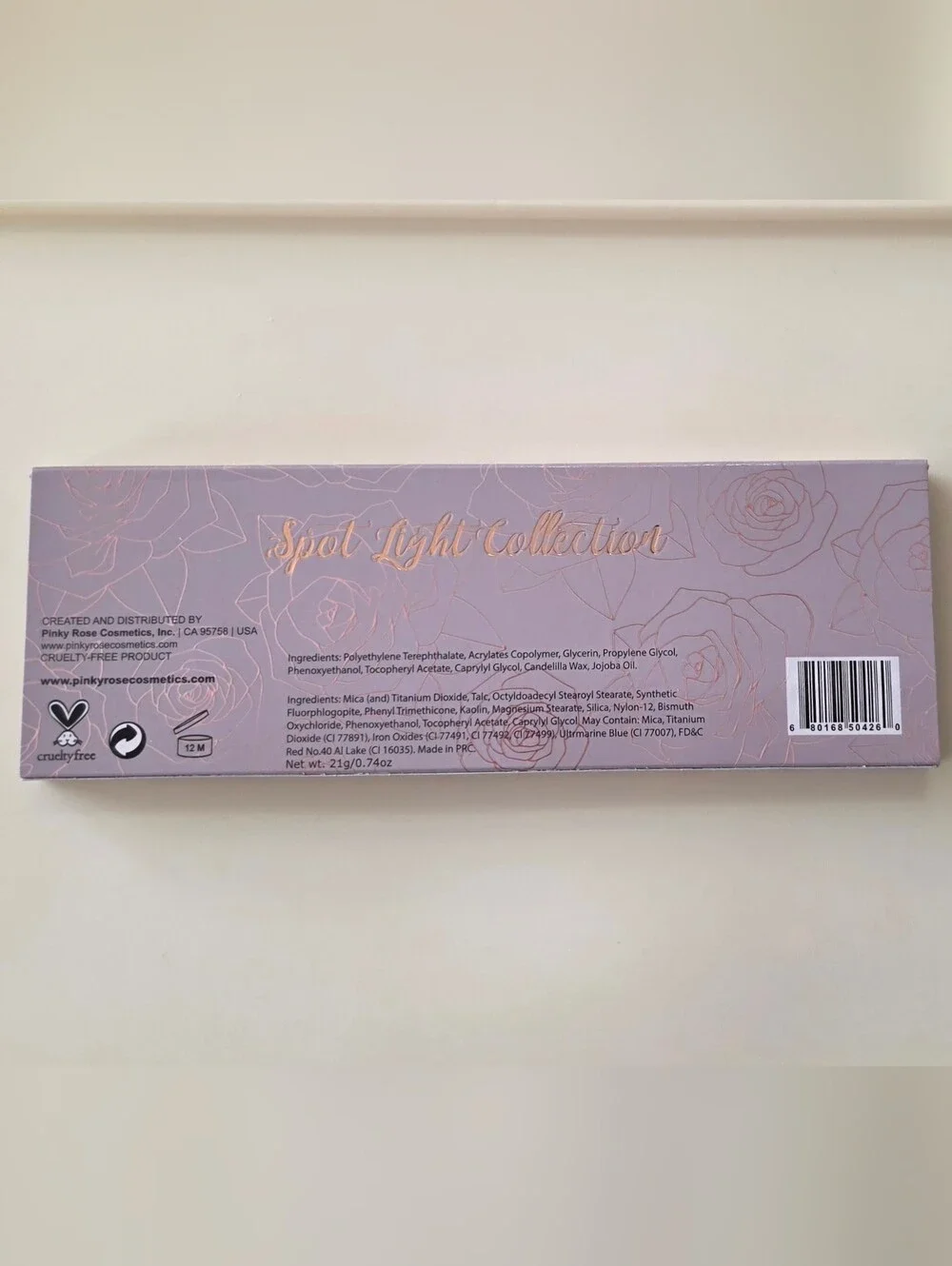 Pinky Rose Cosmetics Center Stage Eyeshadow Palette BNIB